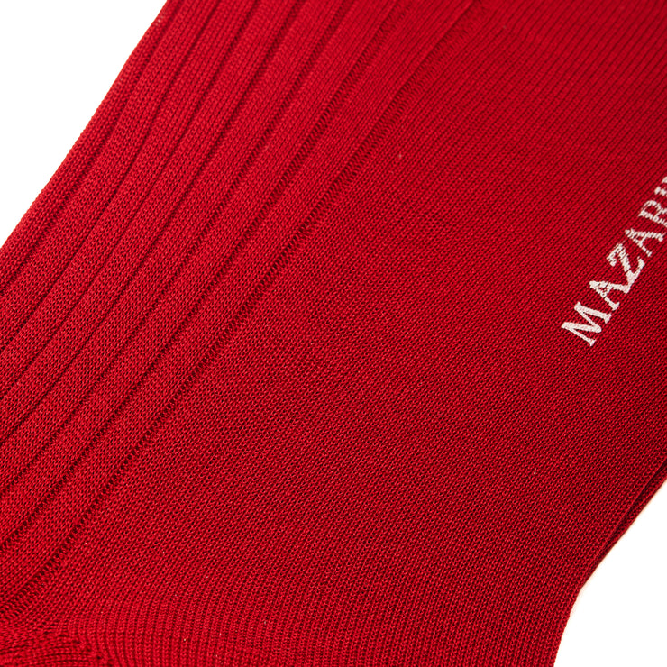 Carmine Cotton Lisle