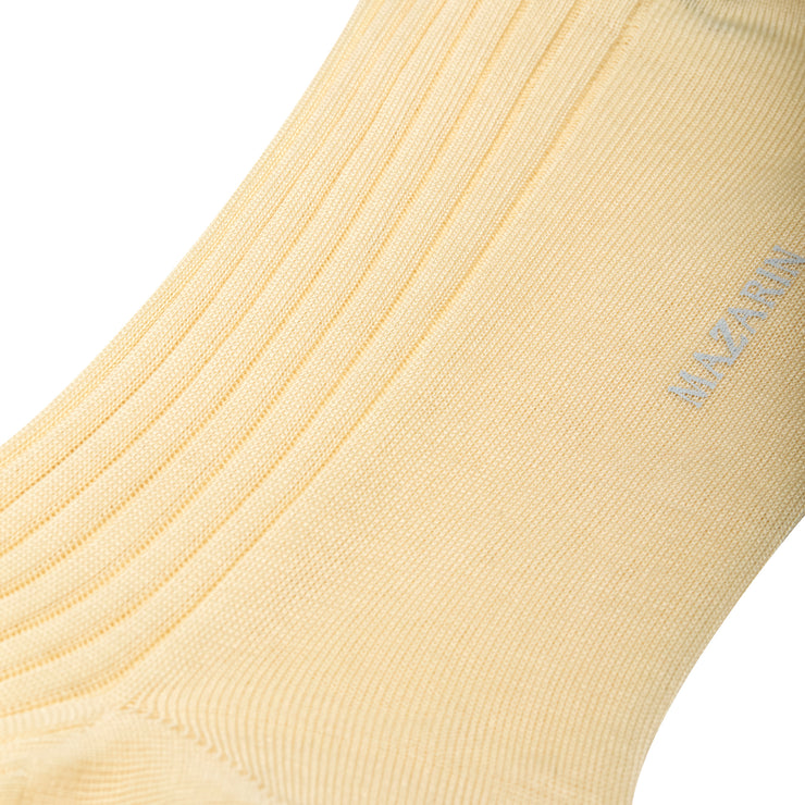 Chaussettes blanches homme en fil d'Écosse léger Mazarin – Mes