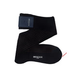 Navy Blue & Copper - Cotton Lisle