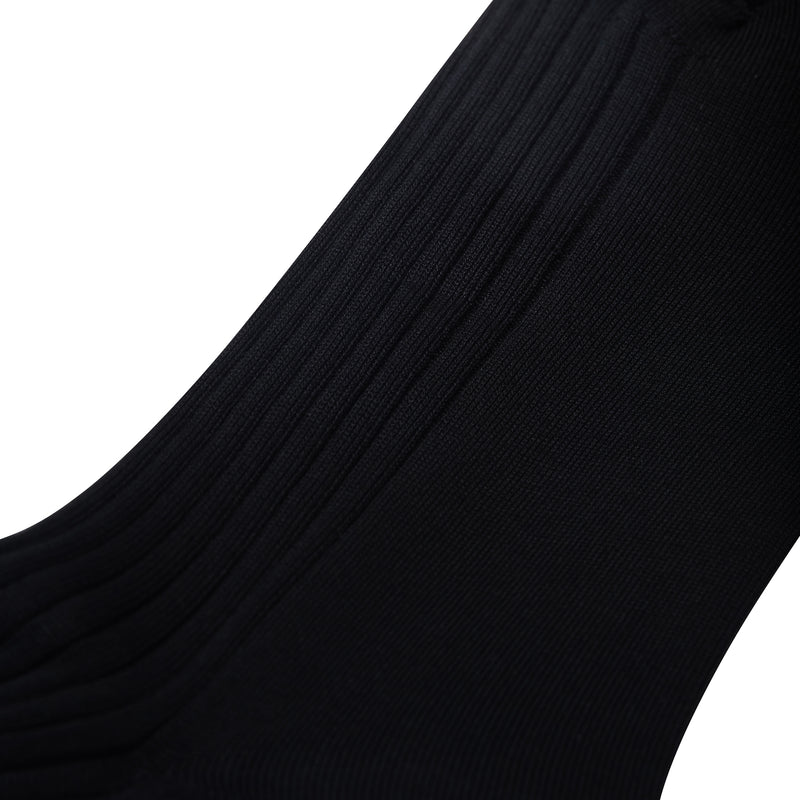 Black - Cotton lisle