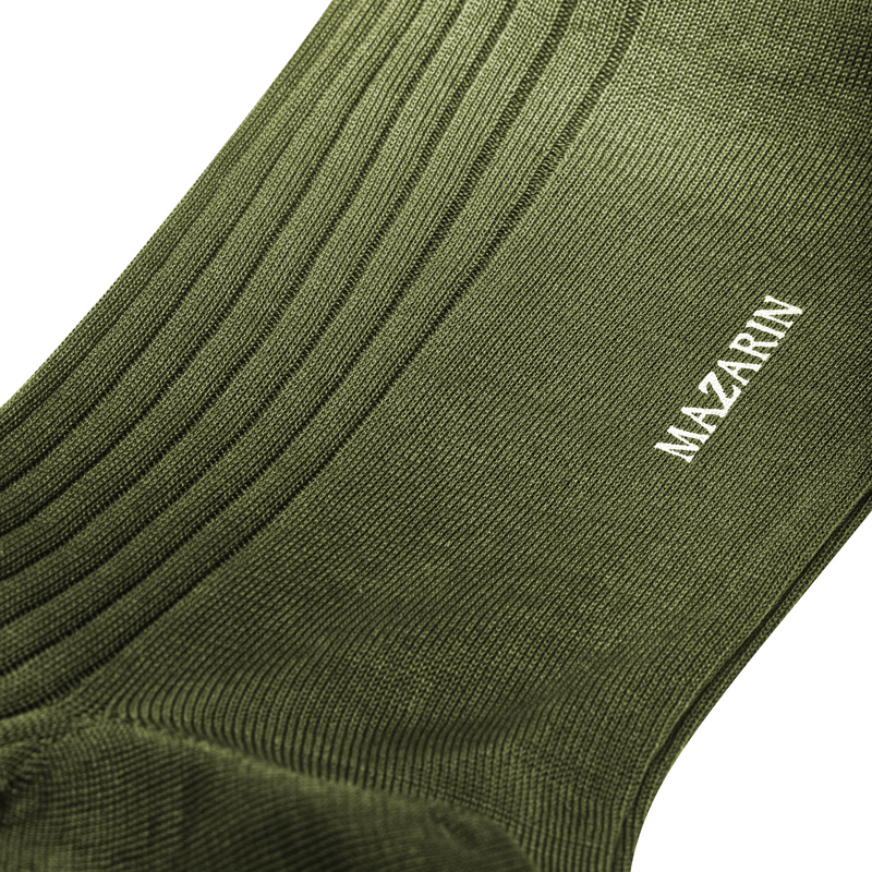 Khaki Green - Cotton Lisle
