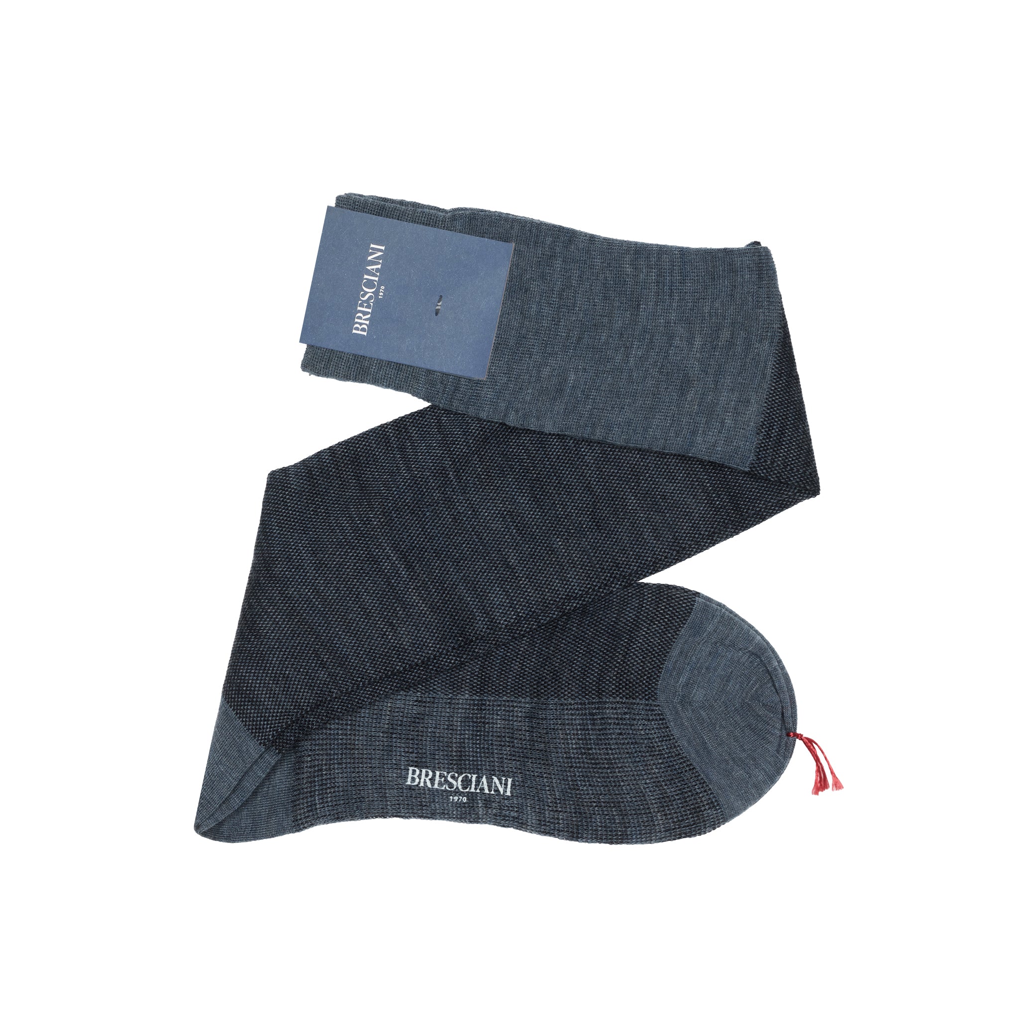 Blau denim & Marineblau - Kaviar - Wolle