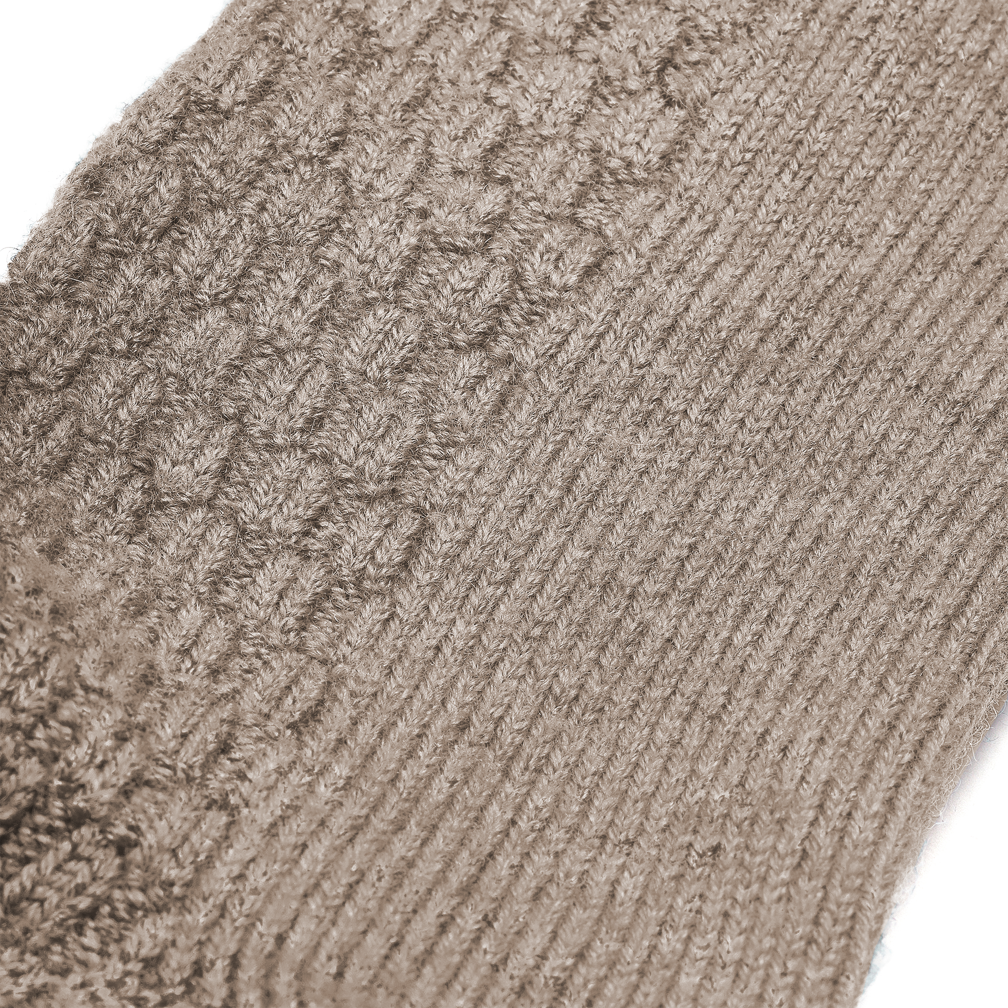 Beige - Geflochtene Wolle