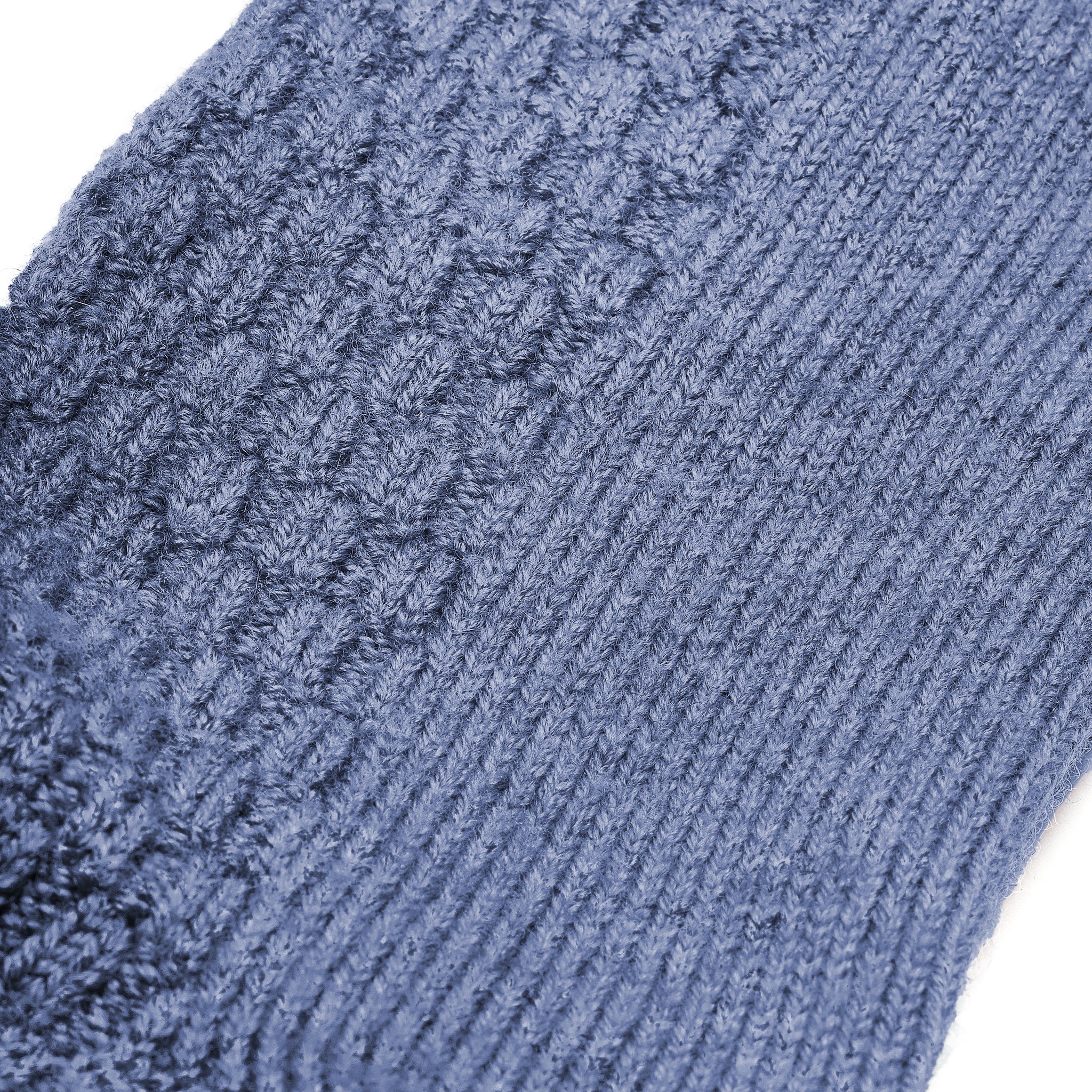 Blau denim - Geflochtene Wolle