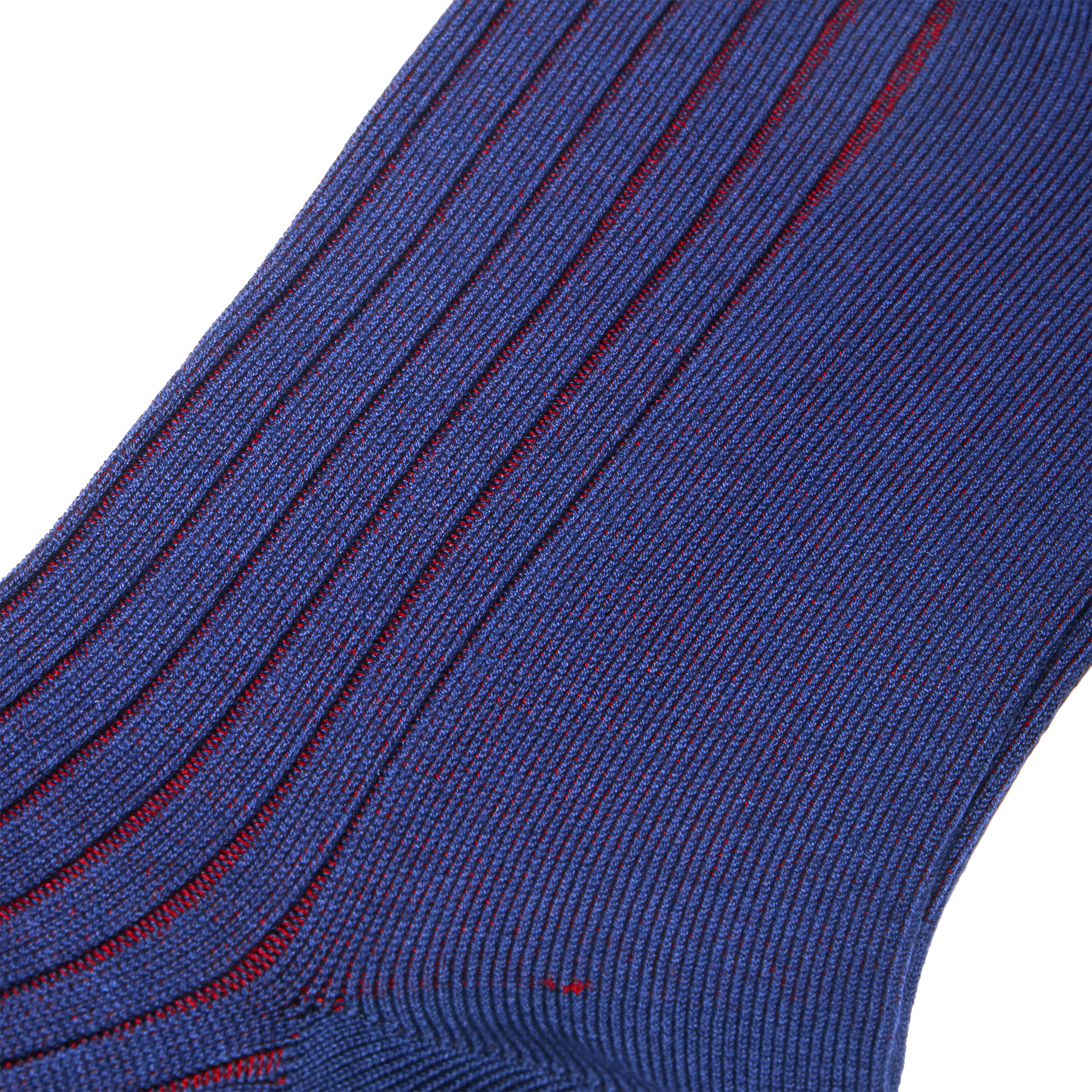 Blau Ultramarin & Rot - Super-Solid Fil d'Écosse Baumwolle