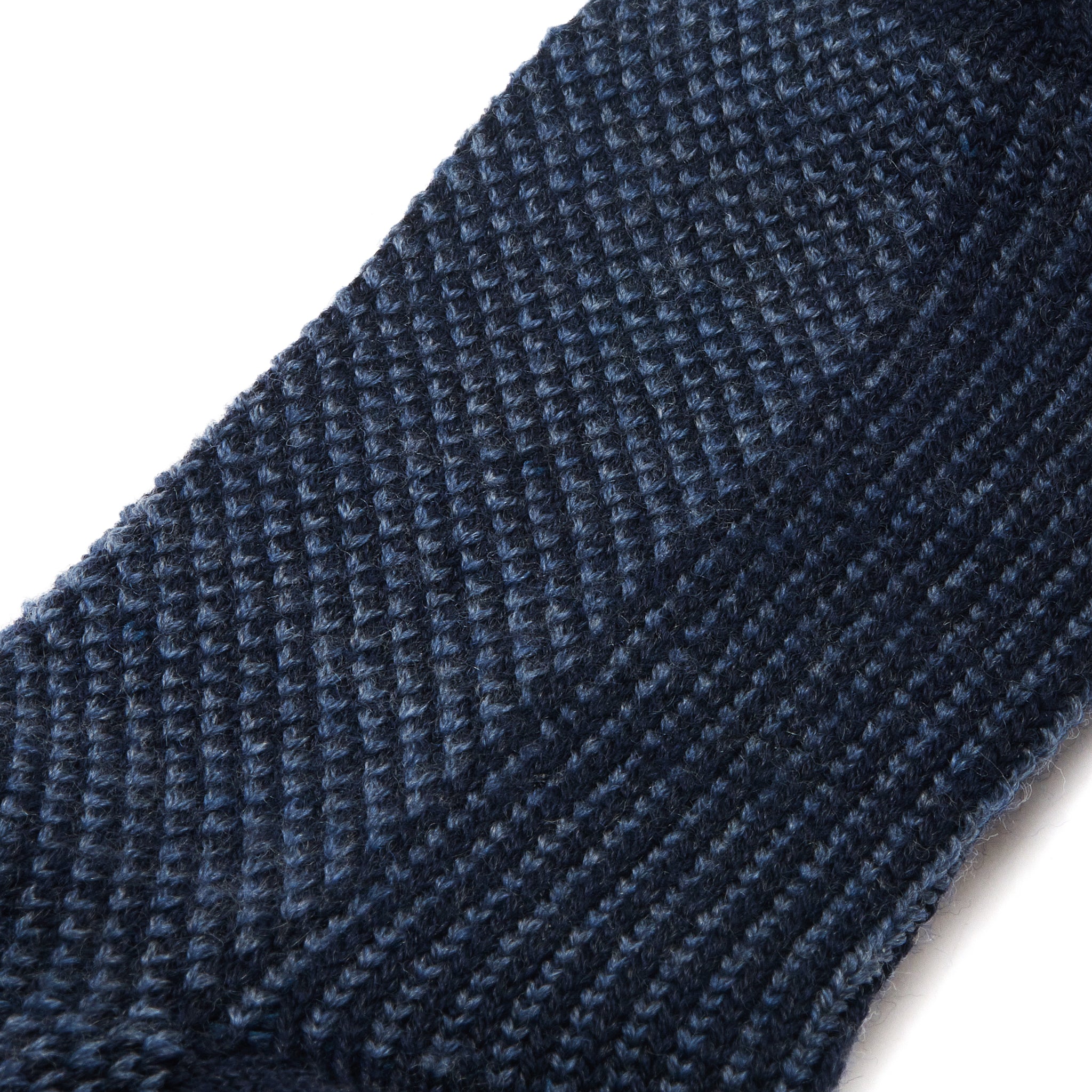 Marineblau & Himmelblau - Bison-Serie Kaviar - Wolle