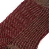 Taupe & Bordeaux - Gamme Bison Caviar - Laine