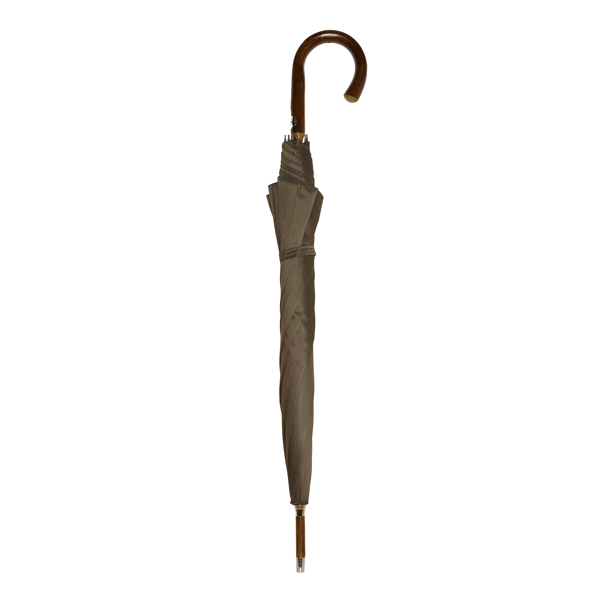 Braun - Mini-Fischgrätenmuster