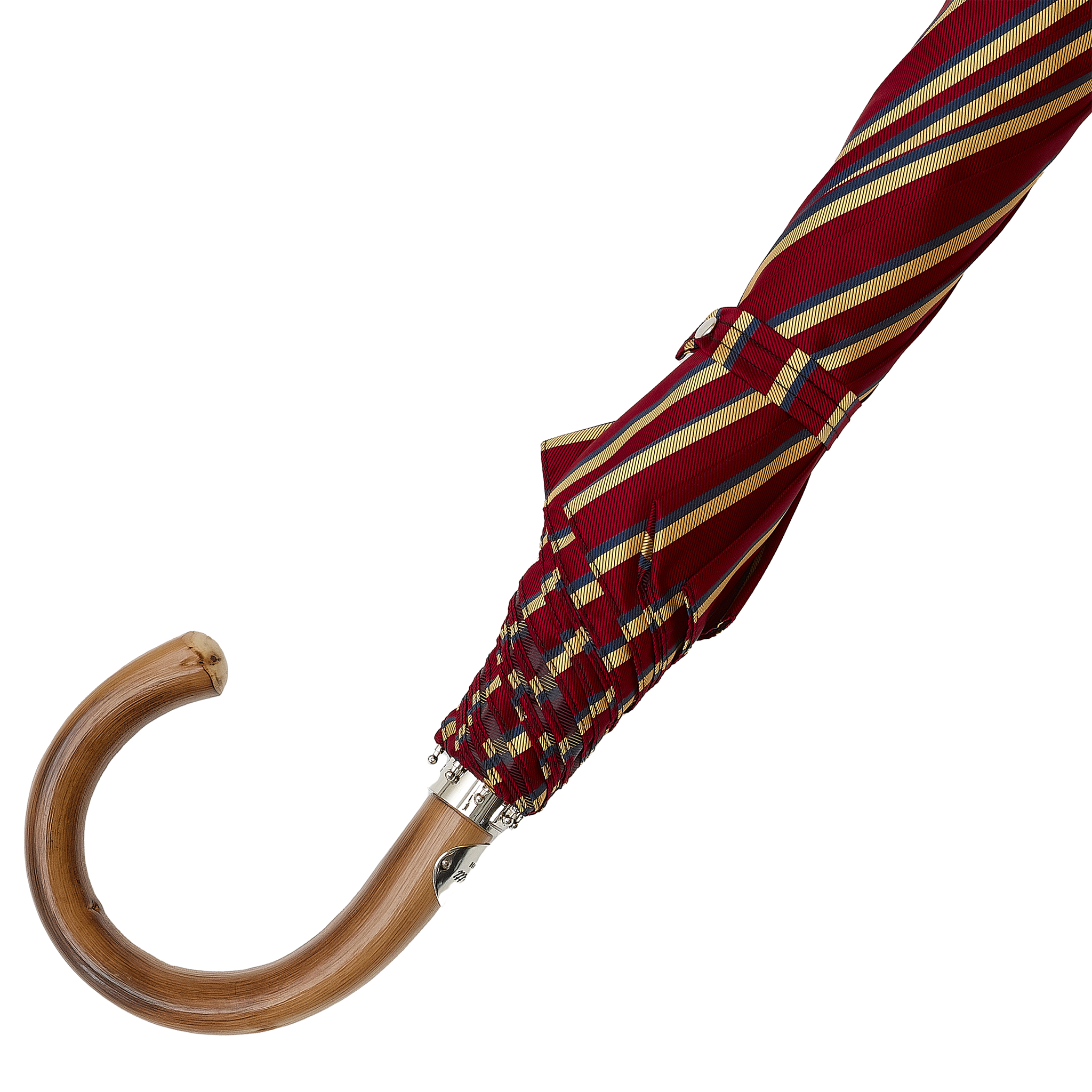 Rot & Gold - Streifen - Taschenschirm