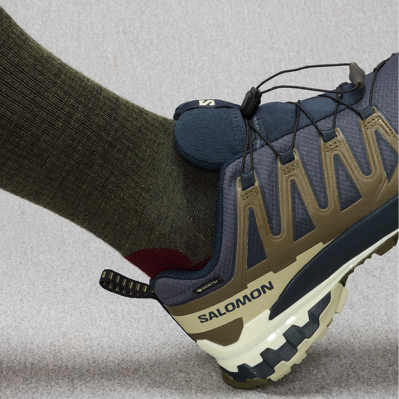 Khaki & Burgundy - Wool