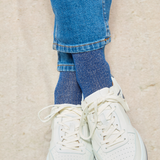 Royal blue - Silver - Cotton