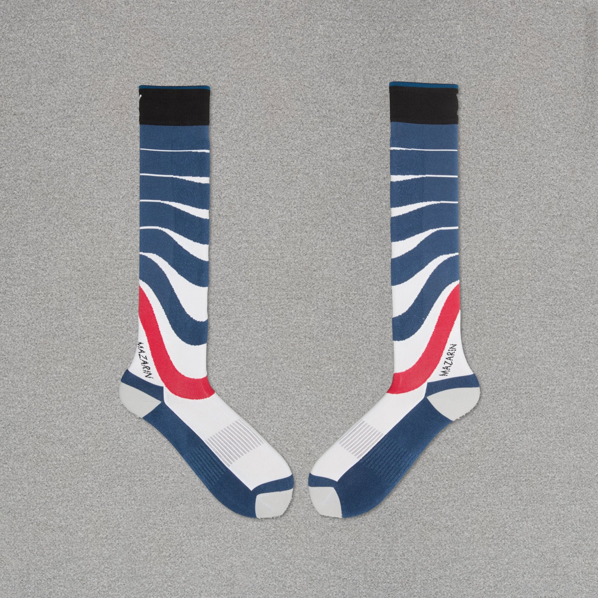 Bleu & Blanc & Rouge - Courbes - Ski - Dryarn®