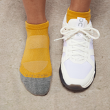 Yellow & Grey - Sport ankle - Cotton