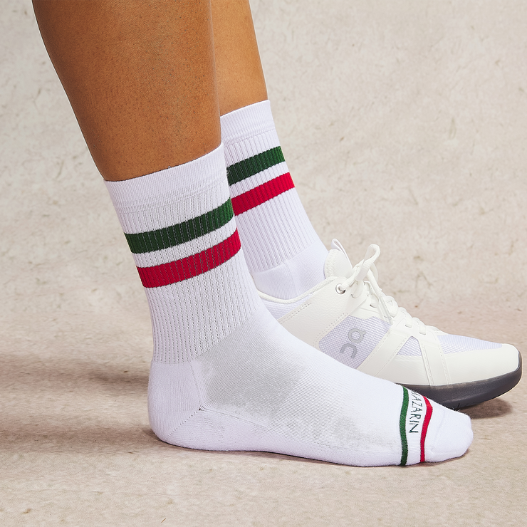 Chaussettes De Football Rétro Années 70-80 - Hautes Pliées - Rouge Rayé - Taille Unique - Neuf Avec étiquettes