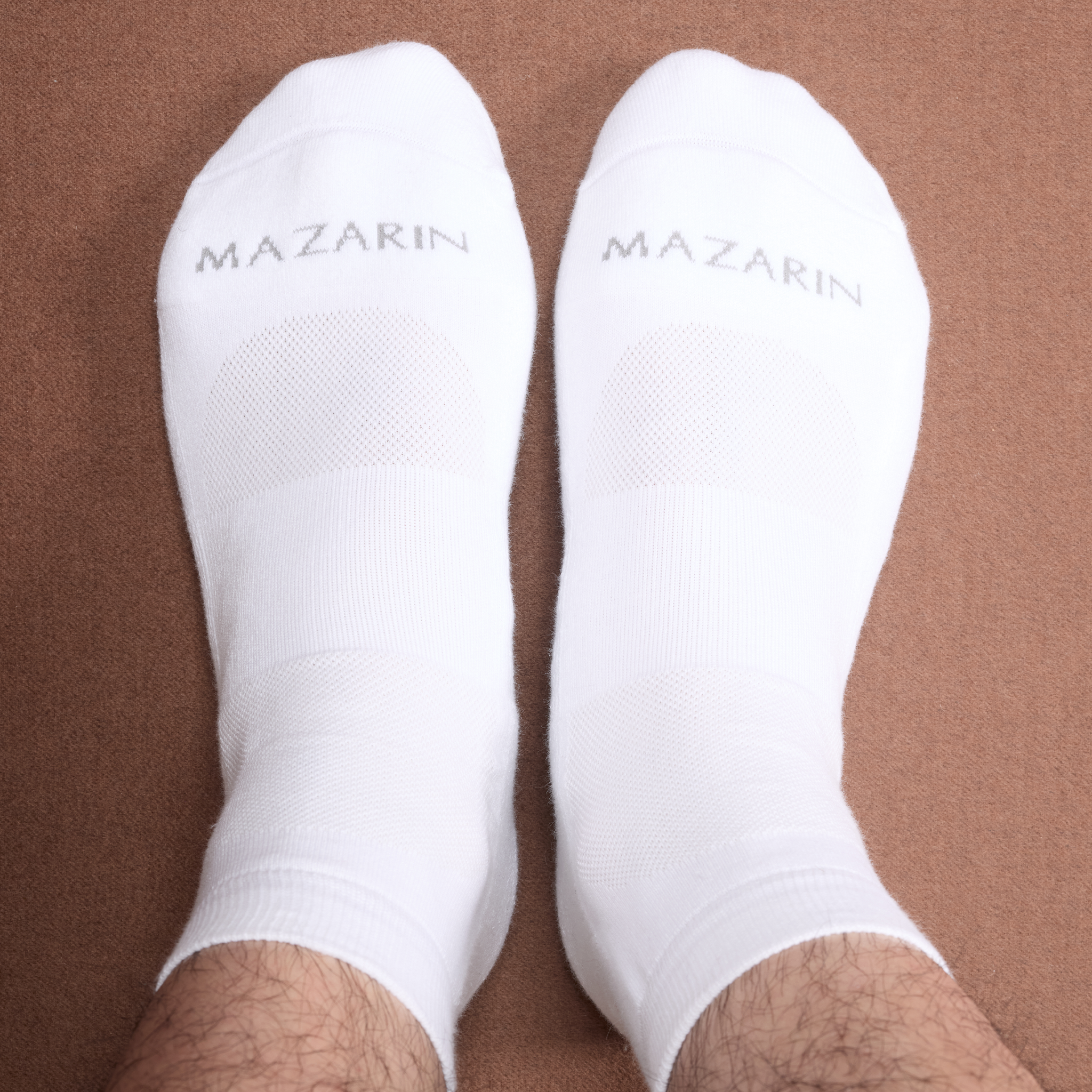 Weiß – Sport-Knöchelsocken – Baumwolle