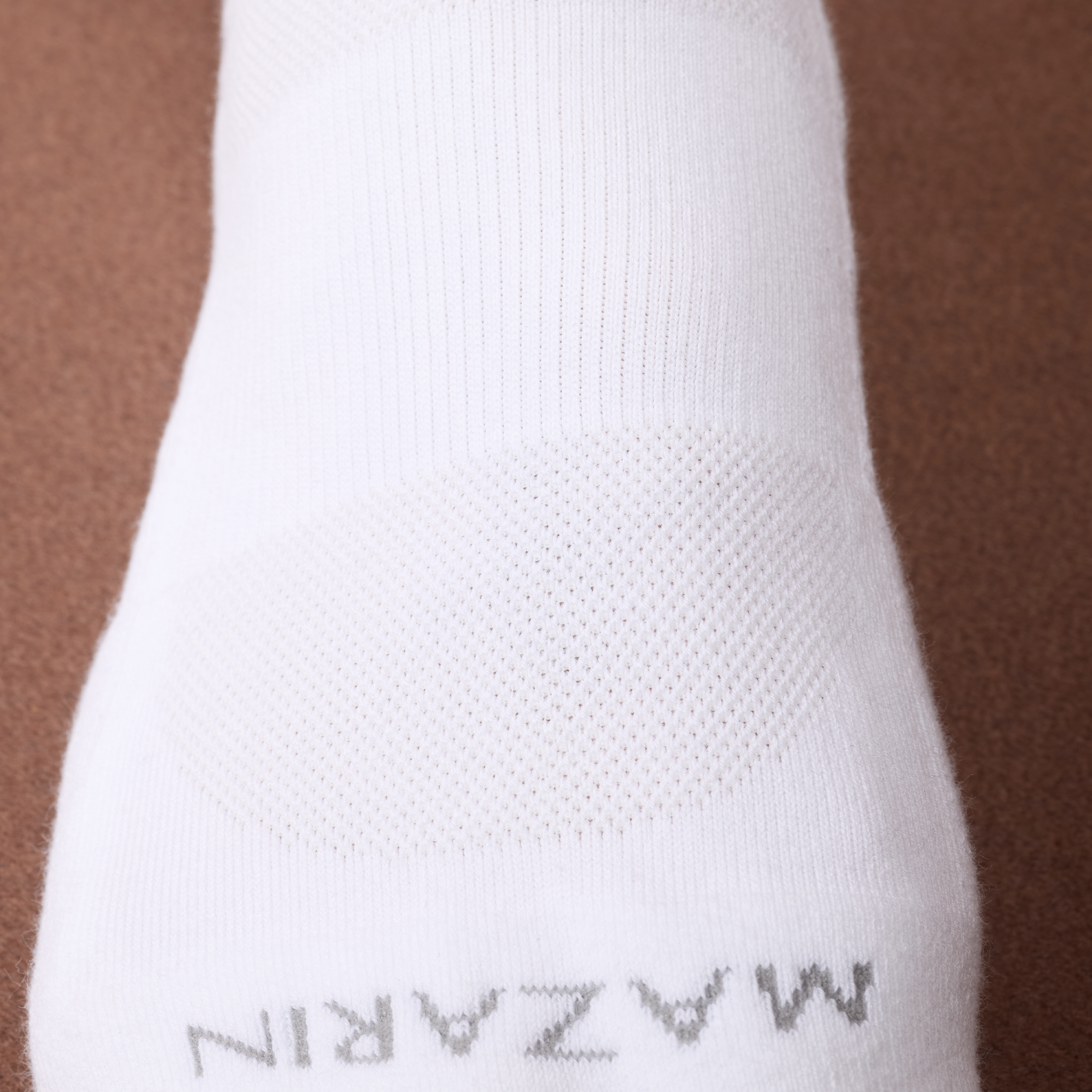 Weiß – Sport-Knöchelsocken – Baumwolle