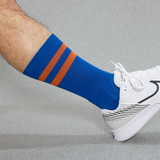 Bleu Roi & Orange Vintage - Coton