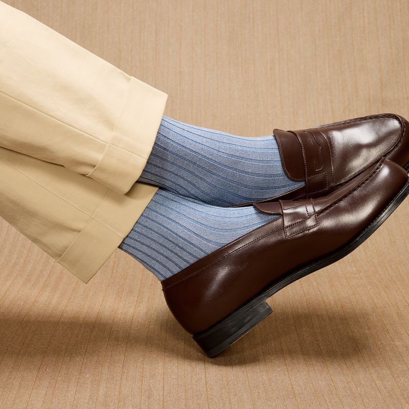 「霜降りライトブルー - 超耐久コットンリスル」