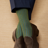 Caqui y Azul real – Hilo de Escocia Super-resistente