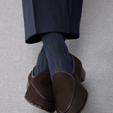 Azul marino & Verde - Hilo de Escocia Super-Resistente