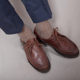 Taupe & Orange - Hilo escocés supersólido