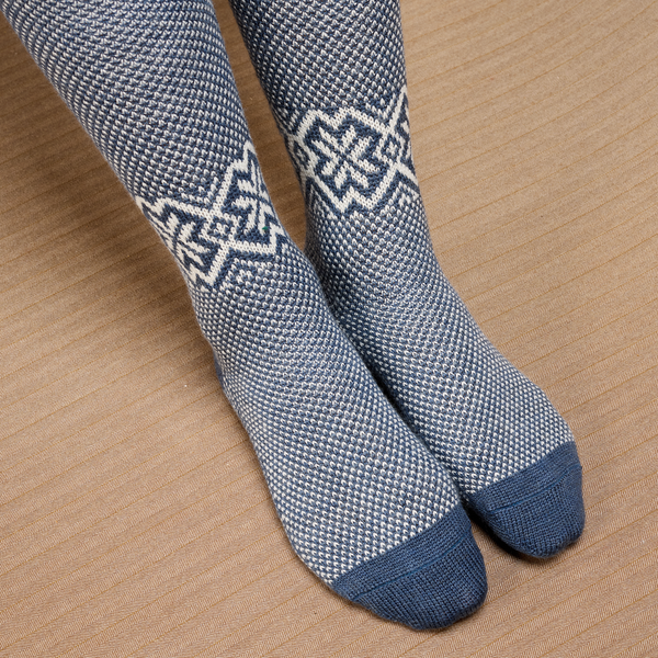 Marine & Beige - Norvégiennes Gamme Bison - Laine