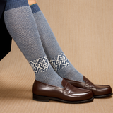 Marine & Beige - Norvégiennes Gamme Bison - Laine