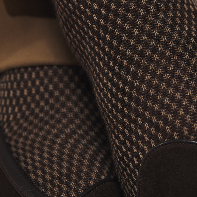 Brown & Beige - Caviar - Super-solid Wool - Mazarin X Scavini