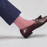 Neige & Grenat - Pied-de-poule - Super-solide Laine