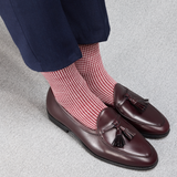 Neige & Grenat - Pied-de-poule - Super-solide Laine