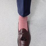 Neige & Grenat - Pied-de-poule - Super-solide Laine