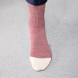 Neige & Grenat - Pied-de-poule - Super-solide Laine