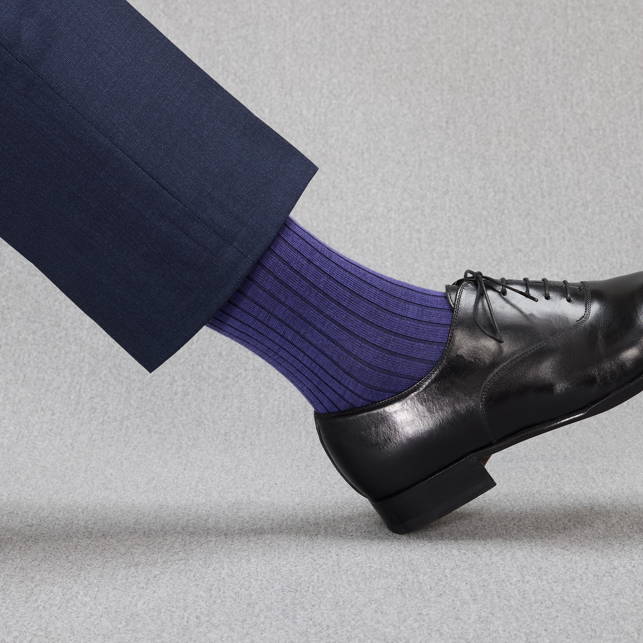 Violett & Marineblau - Super-Solid Wolle - Mazarin X Scavini