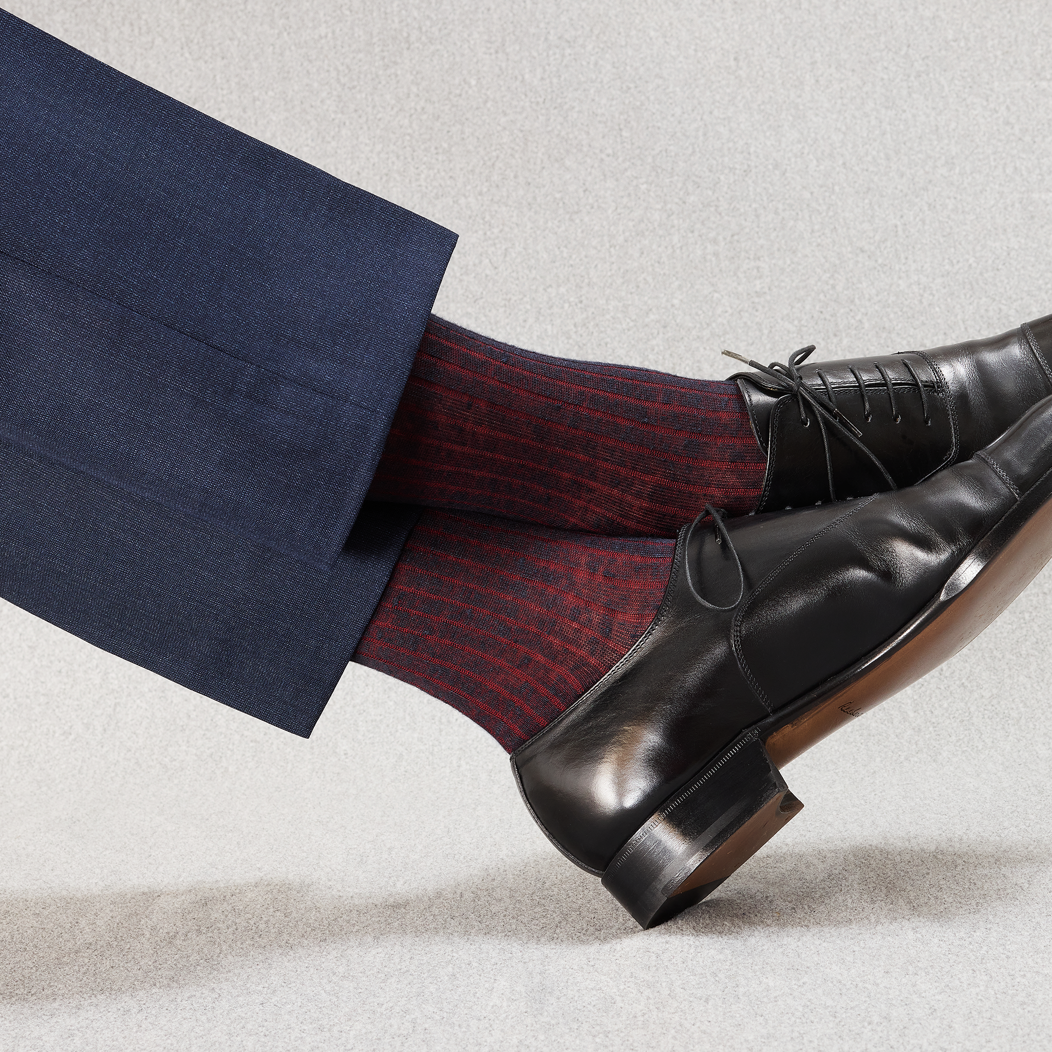 Marineblau & Rot – Leinen – Mazarin X Scavini