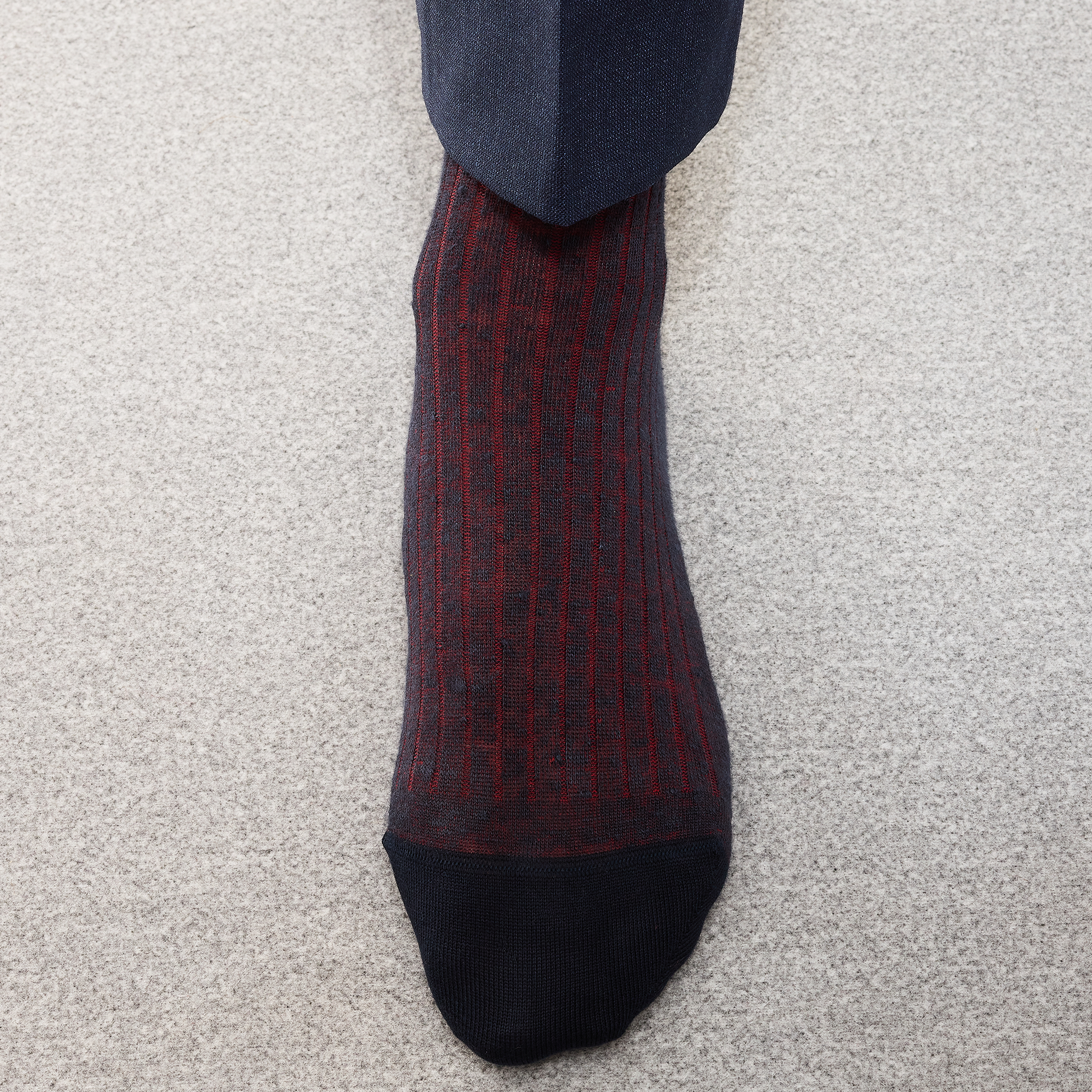 Marineblau & Rot – Leinen – Mazarin X Scavini