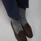 Anthracite & Light Grey – Houndstooth – Linen – Mazarin X Scavini