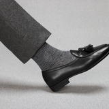 Anthracite & Light Grey – Houndstooth – Linen – Mazarin X Scavini