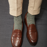 Mottled green - Linen