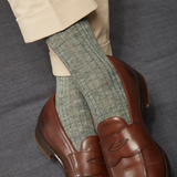 Mottled green - Linen