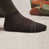 Surchaussettes Marron & Vert - Cheville - Laine