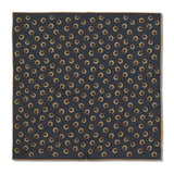 Pochette Gris & Beige - Motif Anneaux - Laine & Soie