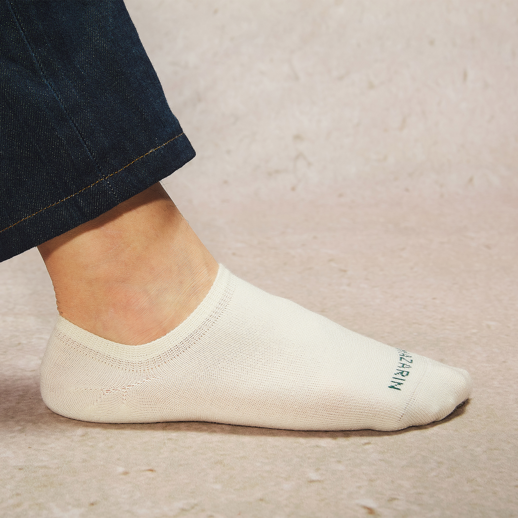 Blanc cassé - Baskets - Laine