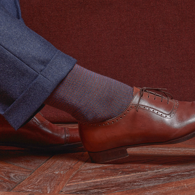 Hazelnut &amp; Steel - Houndstooth - Wool