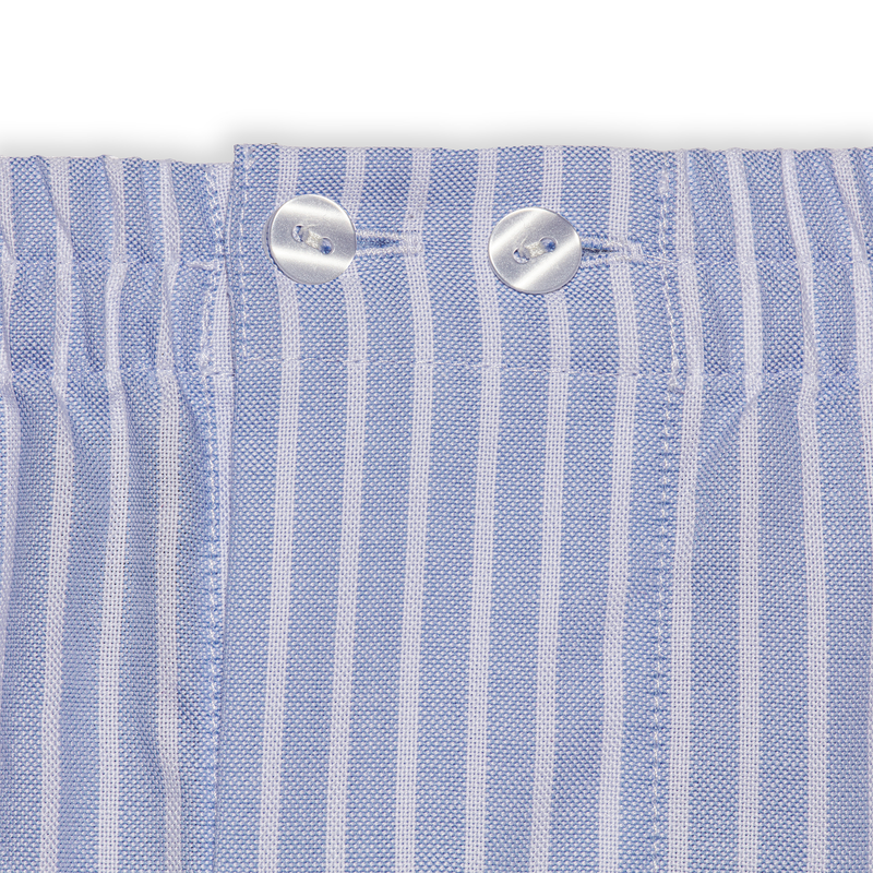 Blue and white boxer shorts - Bengal stripes - Cotton