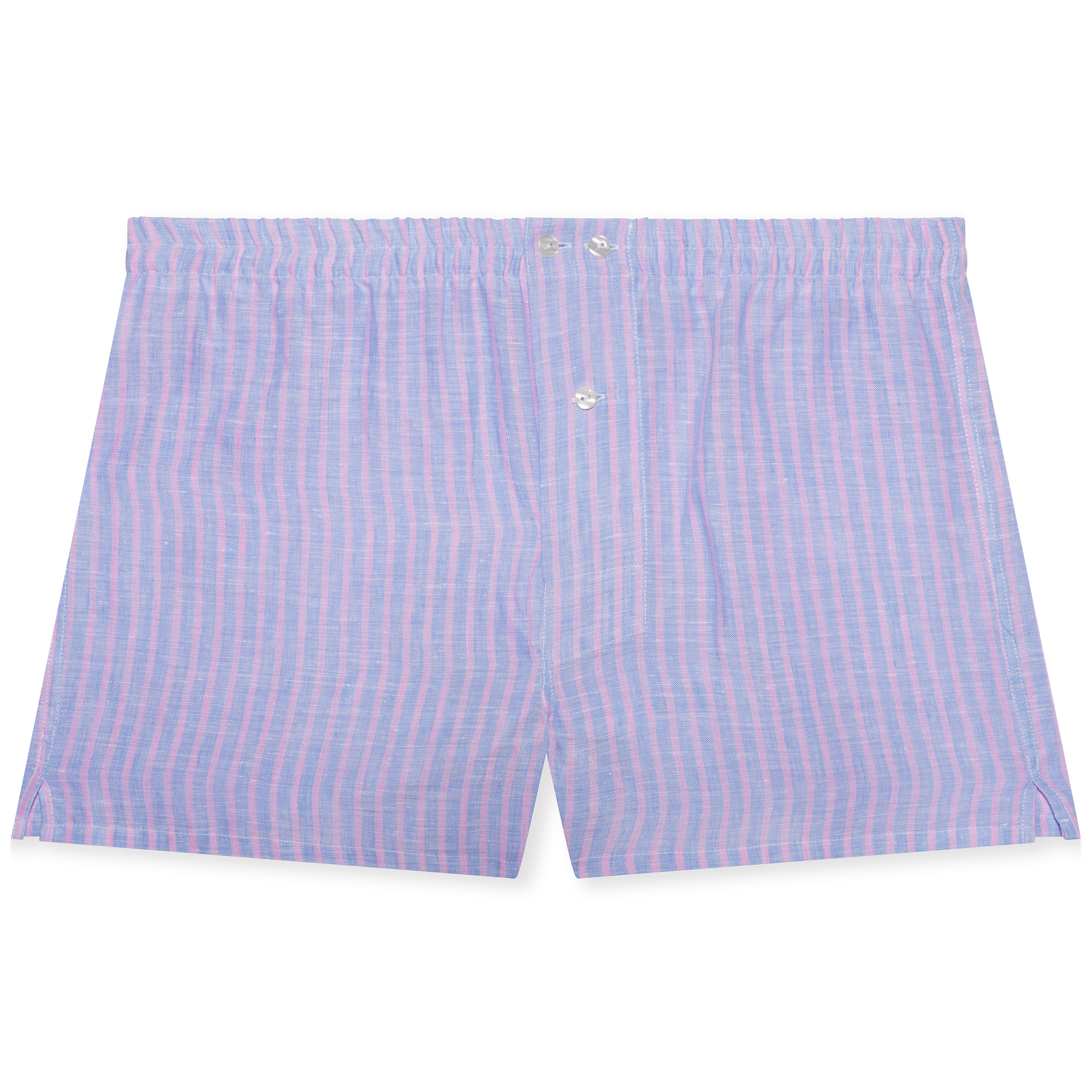 Boxershorts Himmelblau & Rosa - Leinen