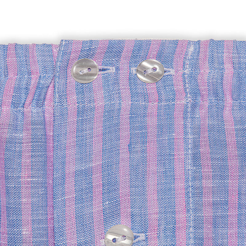 Sky Blue & Pink - Classic Boxers - Linen