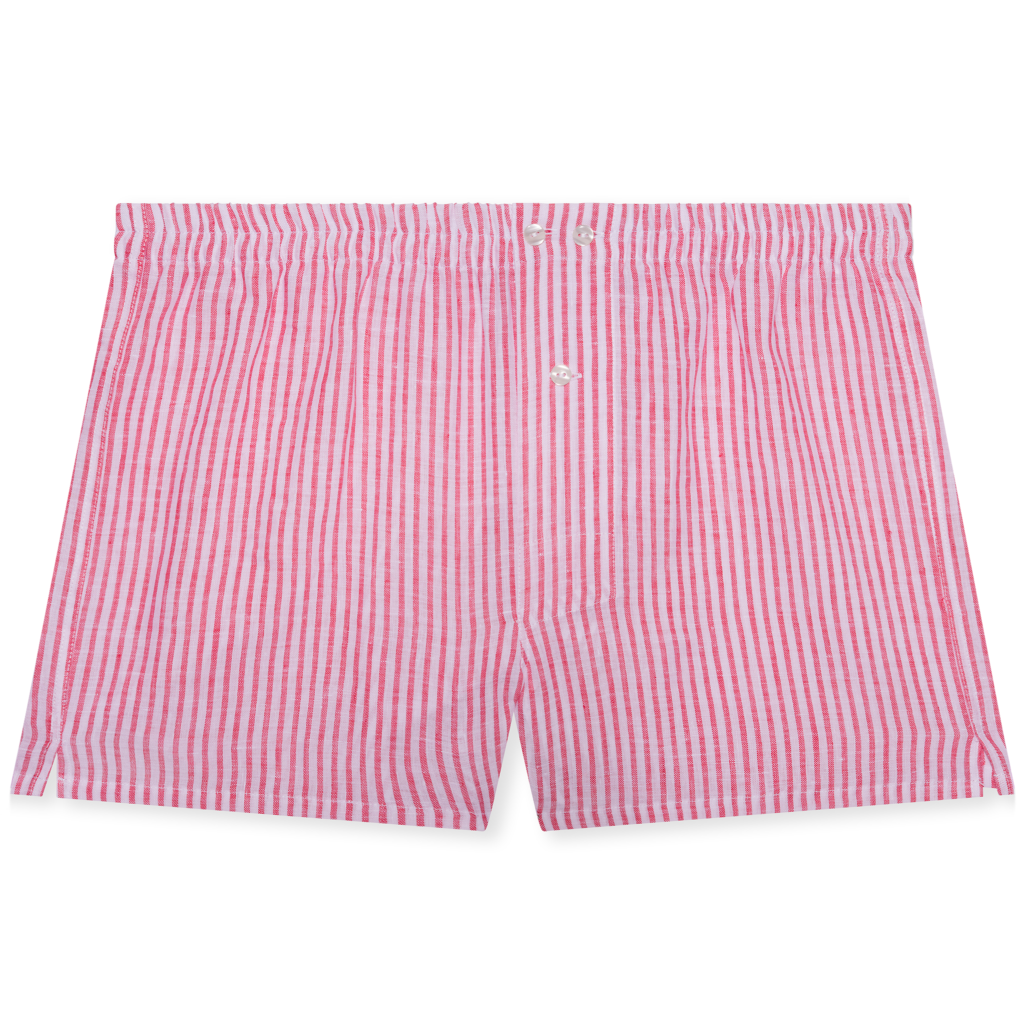 Unterhose Weiß & Rot - Leinen
