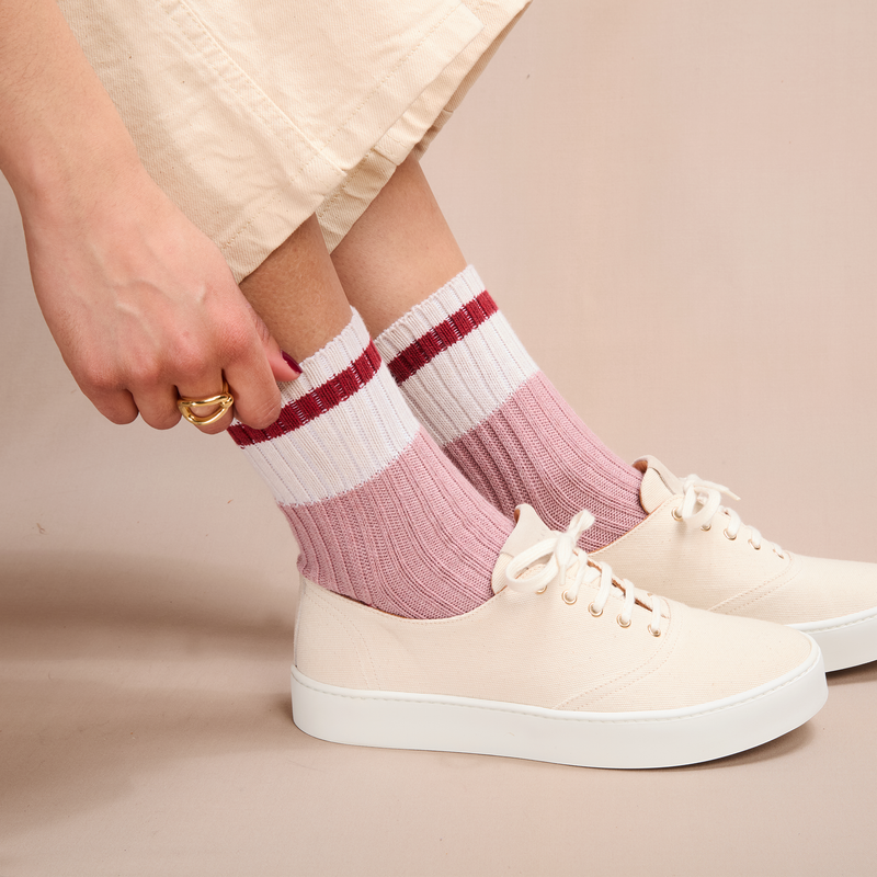 Pink &amp; Red - Stripes - Cotton