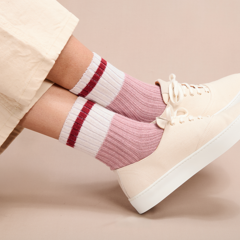 Pink &amp; Red - Stripes - Cotton