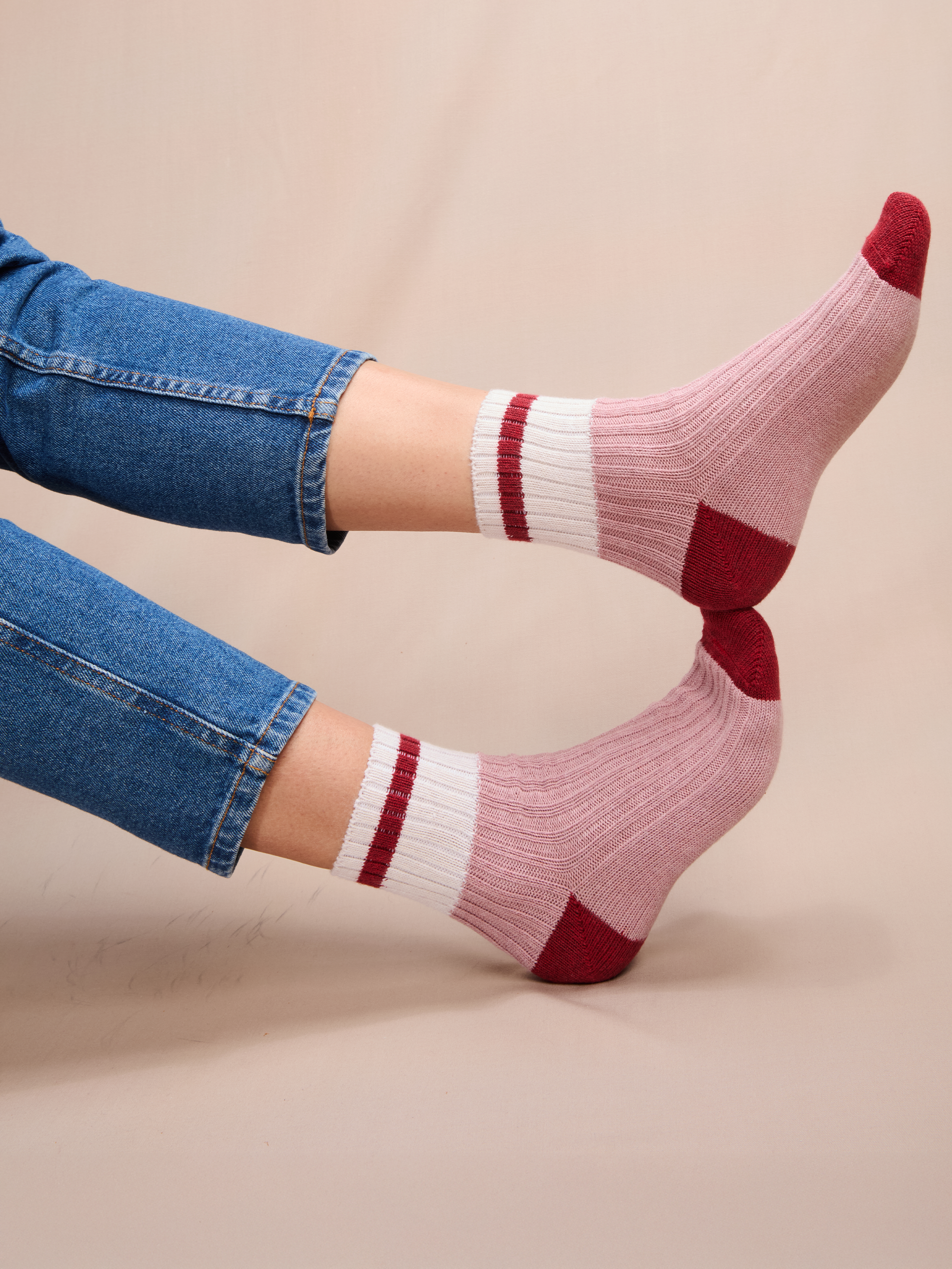Rose & Rouge - Bandes - Coton